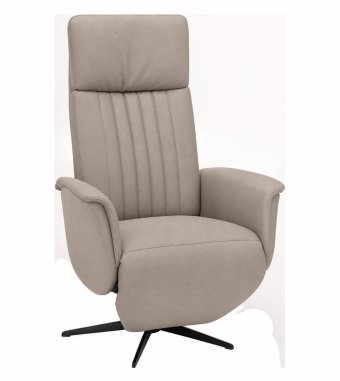 Relaxfauteuil Leerdam in taupe – kleurimpressie