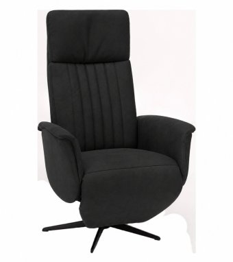 Relaxfauteuil Leerdam in zwart – kleurimpressie