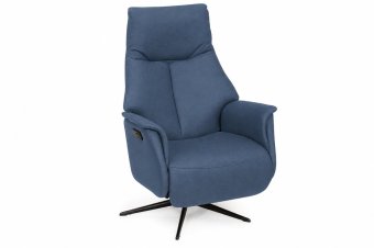 Relaxfauteuil Woerden in blauw – kleurimpressie