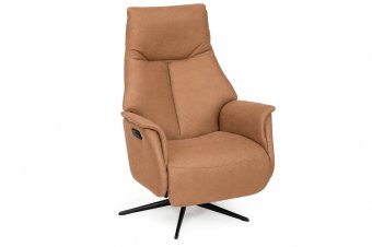 Relaxfauteuil Woerden in cognac – kleurimpressie