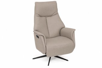 Relaxfauteuil Woerden in taupe – kleurimpressie