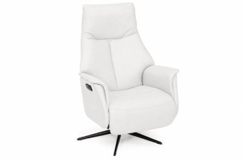 Relaxfauteuil Woerden in wit – kleurimpressie