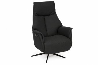 Relaxfauteuil Woerden in zwart – kleurimpressie
