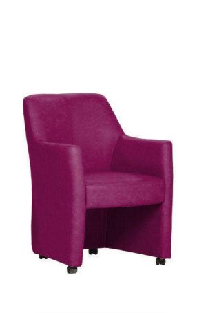 Eetkamerstoel Chris – roze eetkamerstoel