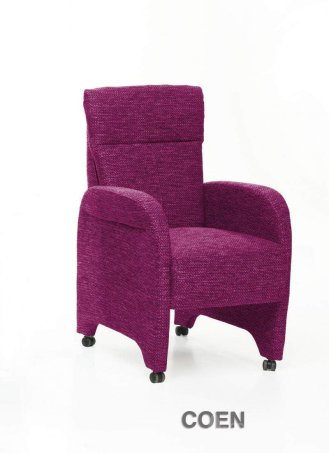 Eetkamerstoel Coen – roze eetkamerstoel