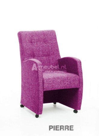 Eetkamerstoel Pierre – roze eetkamerstoel