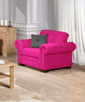 Fauteuil Groenveld – roze fauteuil