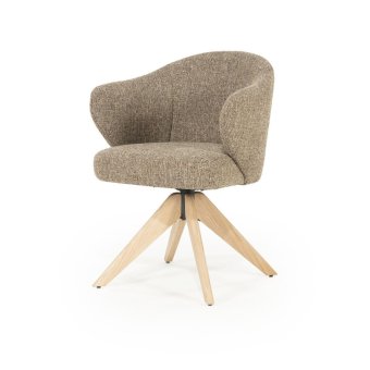 Stoel Connor Naturel - Bruin Donna - 96346 – eetkamerstoel