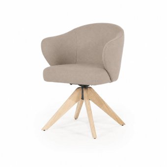 Stoel Connor Naturel - Taupe Donna - 96345 in taupe – kleurimpressie