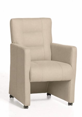Stoel Donna met wieltjes in beige – kleurimpressie