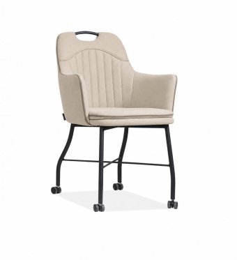 Stoel Floria in beige – kleurimpressie
