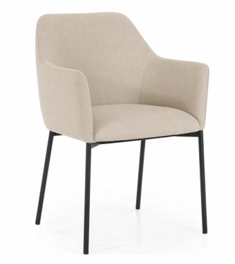 Stoel Paul - Beige Linea - 95889 in beige – kleurimpressie