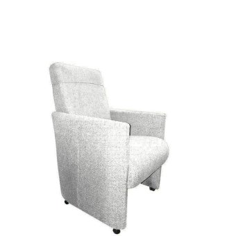 Eetkamerstoel Rob – wit ler eetkamerstoelen
