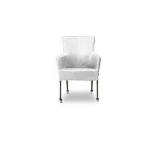Eetkamerstoel Suske – wit ler eetkamerstoelen