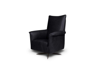Fauteuil Viola – zwart ler fauteuils