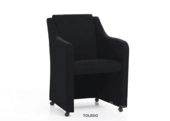 Eetkamerstoel Toledo – zwart stoel woonkamer
